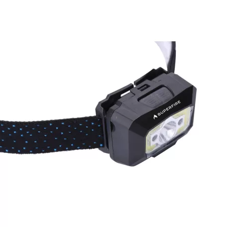 Fejlámpa Superfire X30 – 340 lm, USB, 5 mód, 130 m