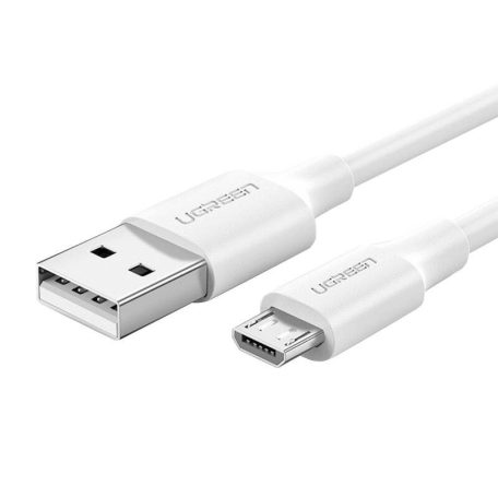 UGREEN USB-Micro USB kábel, QC 3.0, 2.4A, 0.50m (fehér)