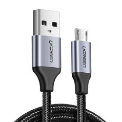 UGREEN USB-Micro USB kábel, QC 3.0, 2.4A, 1.5m (fekete)