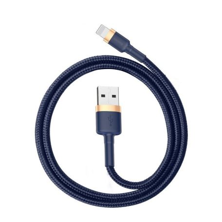 USB Lightning Baseus Cafule 2,4A 1 m-es kábel (arany-sötétkék)