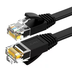   UGREEN Ethernet RJ45 Rounded Network Cable, Cat.6, UTP, 1m (Black)
