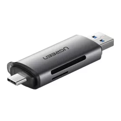  UGREEN USB + USB-C adapter SD + microSD kártyaolvasó (szürke)