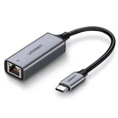 UGREEN USB-C–RJ45 adapter, Gigabit Ethernet (szürke)