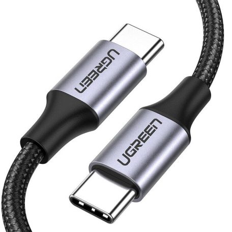 UGREEN USB-C-USB-C QC 3.0 kábel, PD, 3A, 60W, 1m (fekete)