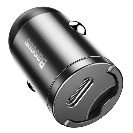 Baseus Tiny Star USB-C mini autós töltő, QC 4.0+, PD, 30 W (szürke)