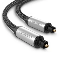   UGREEN optikai Toslink audiokábel, fonott alumínium, 3 m (ezüst)