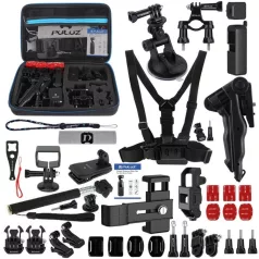   Tartozékok Puluz Ultimate Combo Kits sportkamerákhoz (beleértve az Osmo Action 5 Pro, Ace Pro 2) 43 az 1-ben