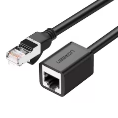   UGREEN Ethernet hosszabbító kábel RJ45, Cat. 6, FTP, fém dugóval, 2m (fekete)