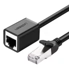 UGREEN Ethernet hosszabbító kábel RJ45, Cat. 6, FTP, fém dugóval, 3m (fekete)