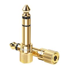   UGREEN 20503 adapter/adapter 6,5 mm-es jack-ről 3,5 mm-es mini jack-re (arany)