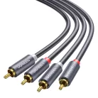 UGREEN AV104 2RCA - 2RCA kábel, 1m (fekete)