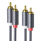 UGREEN 2RCA-2RCA kábel, 3m (fekete)