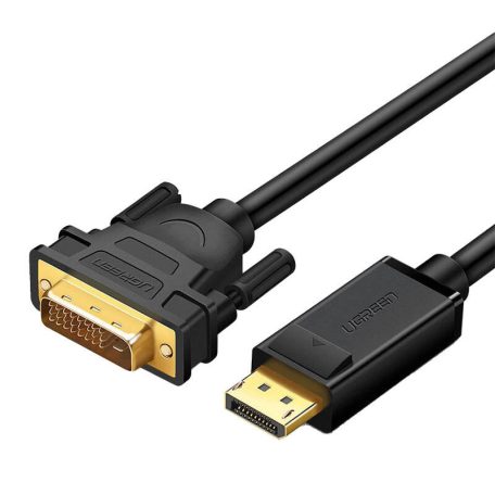 UGREEN DP103 DisplayPort-DVI kábel, FullHD, egyirányú, 2 m (fekete)