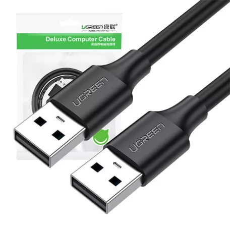 UGREEN US102 USB to USB 2.0 kábel, 0.5m (fekete)