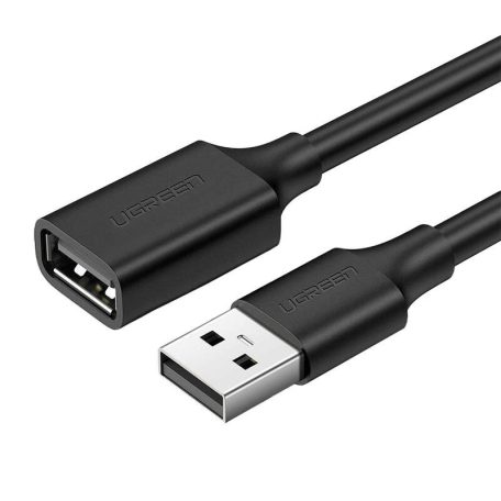 UGREEN US103 USB 2.0 hosszabbító kábel, 0,5m (fekete)