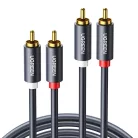 UGREEN AV104 2x RCA (Cinch) 2x RCA (Cinch) kábel, 2m (fekete)