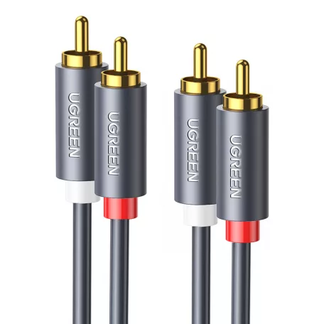 UGREEN AV104 2x RCA (Cinch) 2x RCA (Cinch) kábel, 2m (fekete)