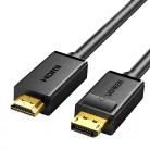 UGREEN  DisplayPort - HDMI Cable FullHD 1m (Black)