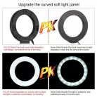 LED Puluz gyűrűs lámpa állítható állvánnyal PU391