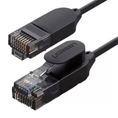 UGREEN NW122 Ethernet RJ45, Cat.6A, UTP hálózati kábel, 1m (fekete)