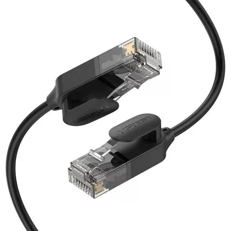 UGREEN NW122 Ethernet RJ45, Cat.6A, UTP hálózati kábel, 1m (fekete)