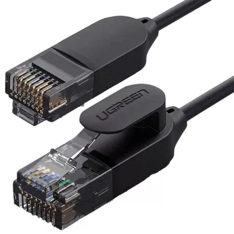 UGREEN NW122 Ethernet RJ45, Cat.6A, UTP hálózati kábel, 3m (fekete)
