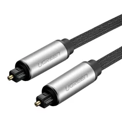   UGREEN AV108 Toslink audio optikai kábel, fonott alumínium, 1,5 m (szürke)