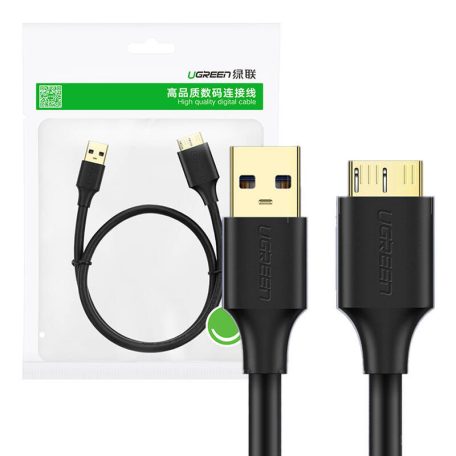 UGREEN US130 USB 3.0 - micro USB 3.0 kábel, 2m (fekete)