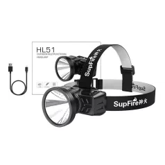   Fejlámpa Superfire HL51 – 160 lm, micro-USB, 4 mód, 300 m