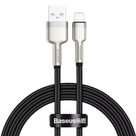 Baseus Cafule USB-Lightning kábel, 2,4A, 1 m (fekete)