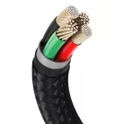 Baseus Cafule USB-Lightning kábel, 2,4A, 1 m (fekete)
