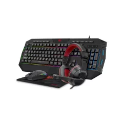   4 az 1-ben Havit GAMENOTE KB501CM játékkészlet. Fejhallgató + billentyűzet + egér + pad