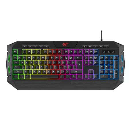 4 az 1-ben Havit GAMENOTE KB501CM játékkészlet. Fejhallgató + billentyűzet + egér + pad
