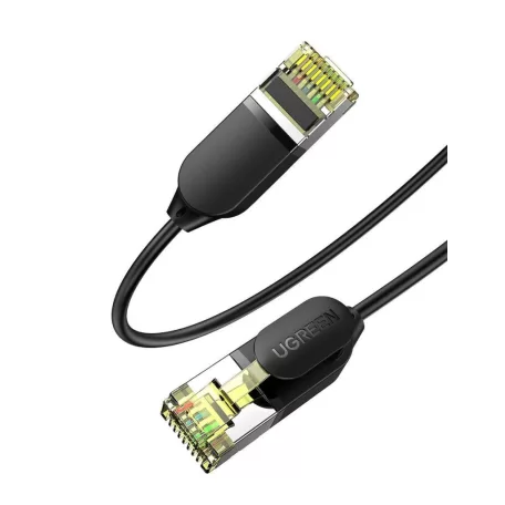 UGREEN NW149 hálózati kábel, Ethernet RJ45, Cat.7, F/FTP, 0.5m (fekete)