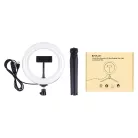Puluz 20cm LED gyűrűs lámpa / állvány telefontartóval PKT3073B