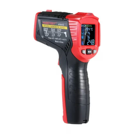 Habotest HT651D digitális lézeres pirométer, nedvességmérő
