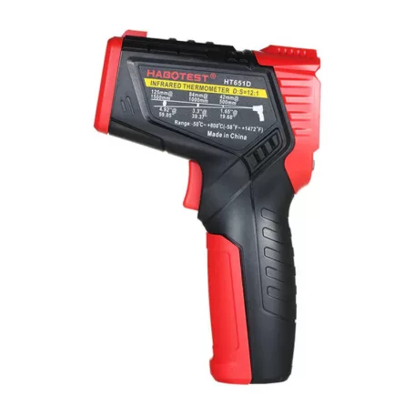 Habotest HT651D digitális lézeres pirométer, nedvességmérő
