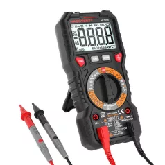   Habotest HT118C digitális multiméter zseblámpával, True RMS, NCV, akkumulátortesztek
