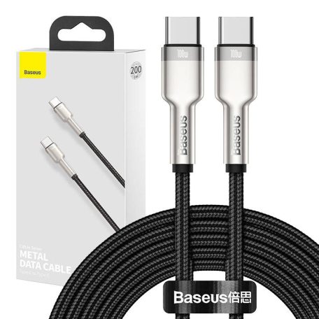 Baseus Cafule USB-C – USB-C kábel, 100 W, 2 m (fekete)