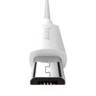 Baseus Simple Wisdom Micro-USB - USB kábel, 2.1A, 1.5m (fehér) 2db.