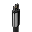 Baseus Tungsten Gold USB-Lightning kábel, 2,4A, 2m (fekete)