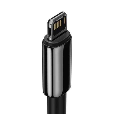 Baseus Tungsten Gold USB-Lightning kábel, 2,4A, 2m (fekete)