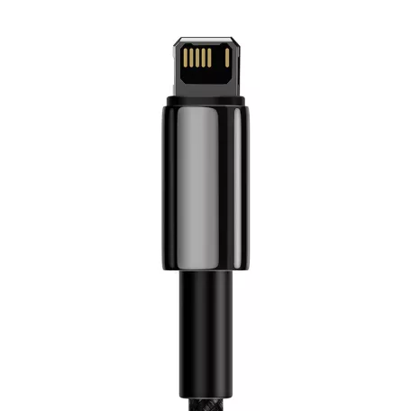 Baseus Tungsten Gold USB-Lightning kábel, 2,4A, 2m (fekete)