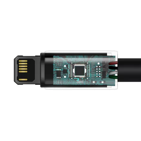 Baseus Tungsten Gold USB-Lightning kábel, 2,4A, 2m (fekete)