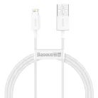 Baseus Superior Series USB-Lightning kábel, 2,4 A, 1 m (fehér)