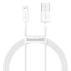   Baseus Superior Series USB-Lightning kábel, 2,4 A, 1 m (fehér)