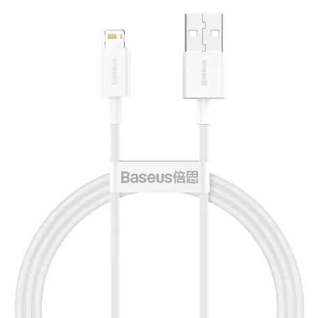 Baseus Superior Series USB-Lightning kábel, 2,4 A, 1 m (fehér)