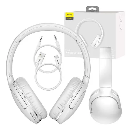 Bluetooth 5.0 fejhallgató Baseus Encok D02 Pro (fehér)