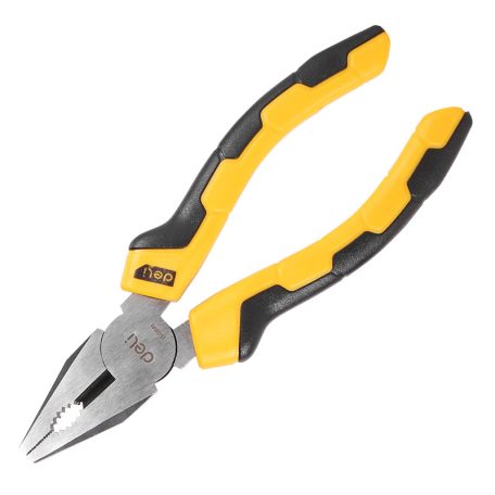 Deli Tools EDL2006 kombinált fogó 6" (sárga)