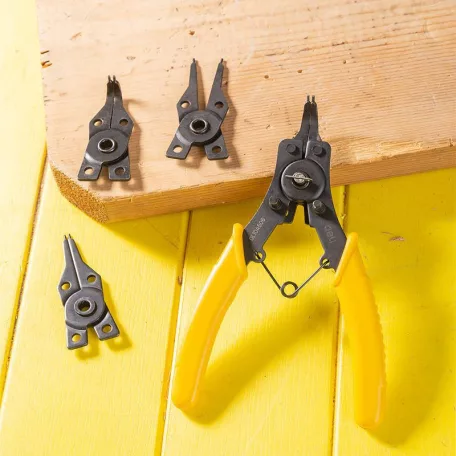 Deli Tools Seger fogó (készlet) EDL104506, 6" (sárga)